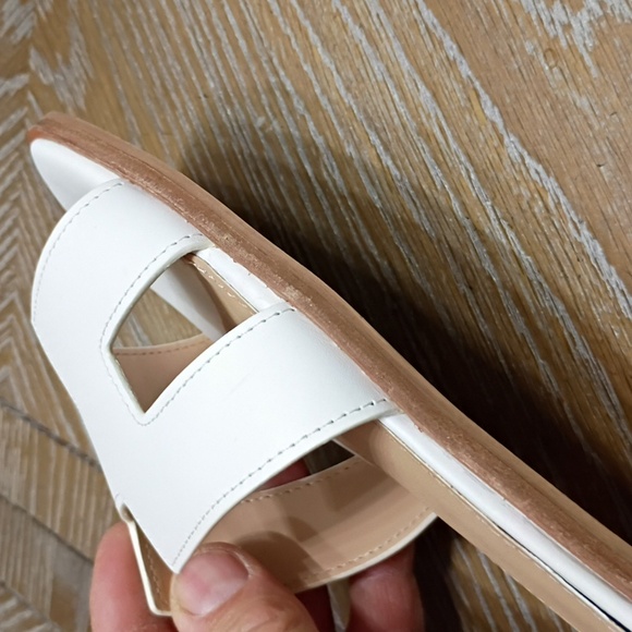 Steve Madden Handy White Leather Sandals Women's Sz 10 New 🆕 With Box - Picture 5 of 7